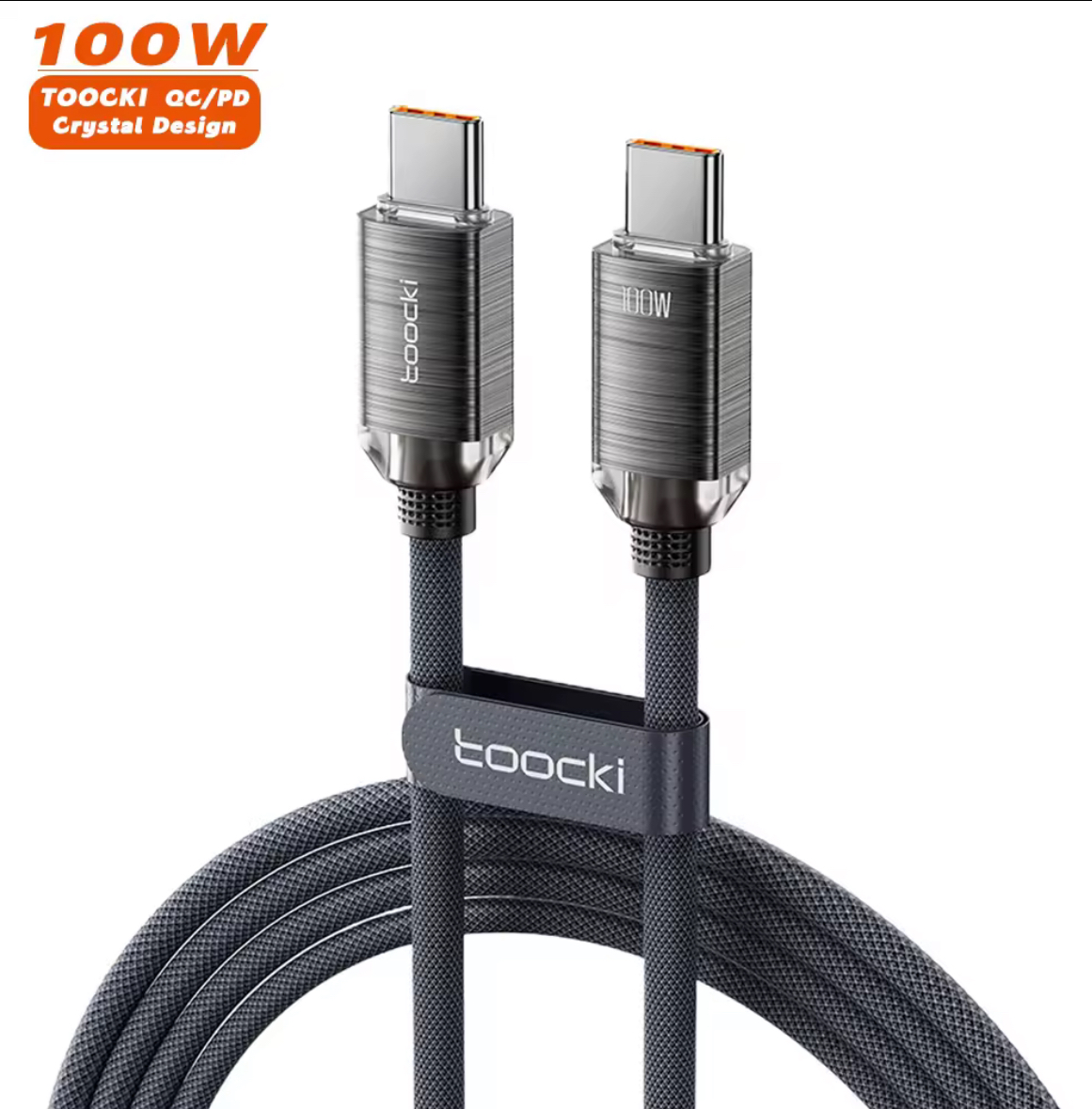 1-Metre - High Power Fast Charging, 100W USB C to USB C Cable,For iPhone, Macbook & all high end phones.