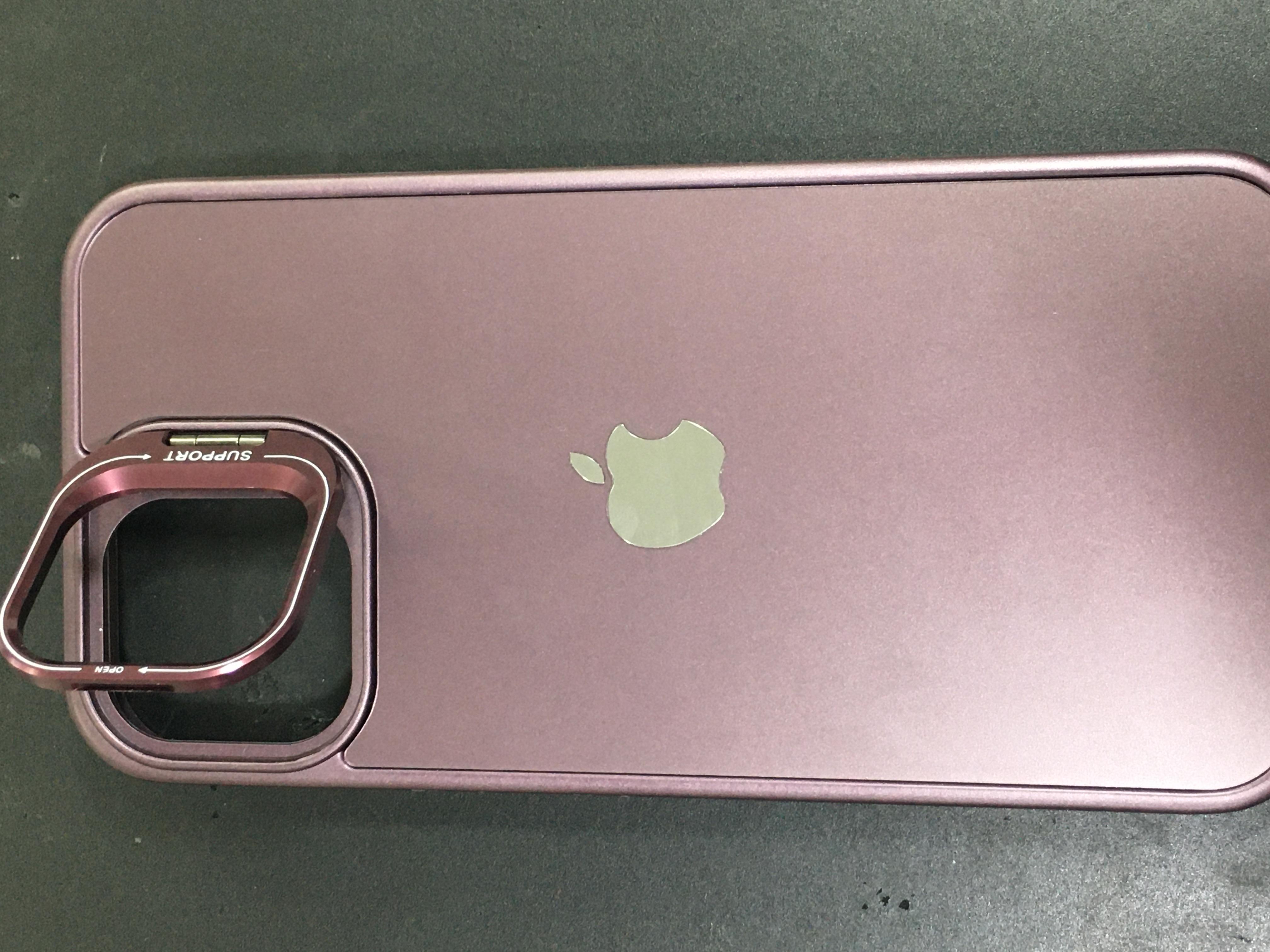 Mobile Stand Metalic Case For iPhone 12