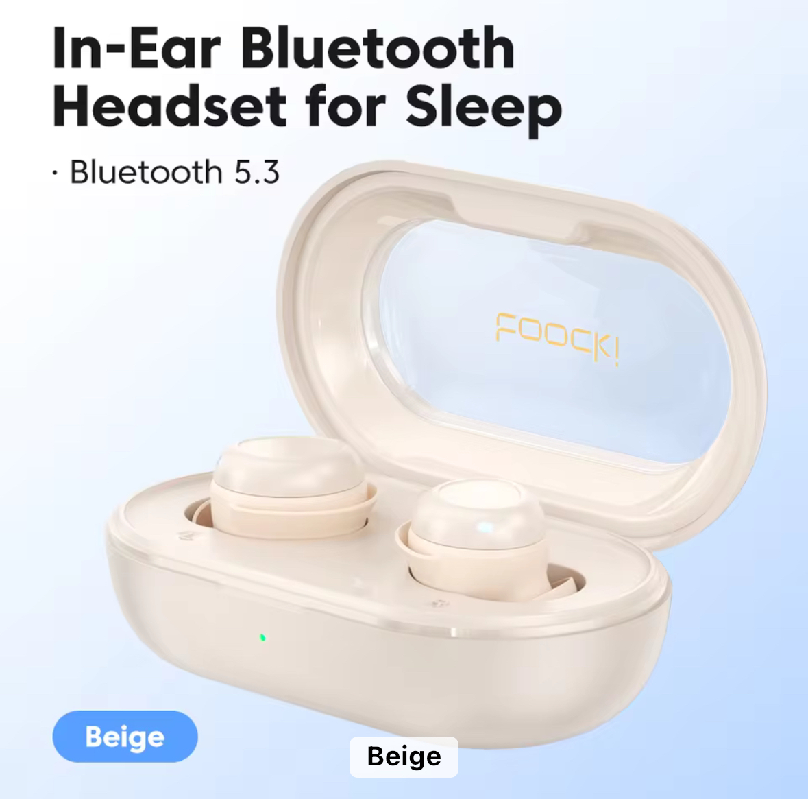 Twins S13 in Ear True Wireless Earbuds with Mic, 24H Playtime, Game/Music Mode, Touch Control, 8mm Driver, Bluetooth 5.3v,IPX5 Water Resistance, Type C Fast Charging(Beige)